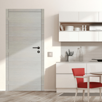 Panneau de porte Senza stratifié horizontal 201,5x83 cm chêne blanc | portes-interieures | GAMMA.be