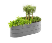 Flex Garden grijs 130 cm 3x14 cm