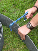 Ecolat afboording recht 14x1x200 cm