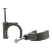 Attaches avec clou Profile gris 16 mm 50 pièces