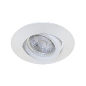 Spot encastrable GU10 GAMMA orientable blanc Ø 93 mm
