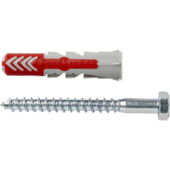 Fischer duopower plug met schroef 12x60mm 10 stuks