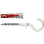 Fischer Universeelplug DuoPower 8x40mm met grote haak 4 stuks