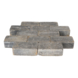 Pavé béton vibré gris-noir 21x10,5x7 cm - 36 pavés / 0,75 m²