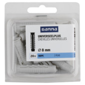 GAMMA uni-plug 8x40mm 20 stuks