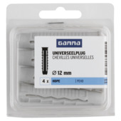 GAMMA universeelplug 12x50 mm 4 stuks