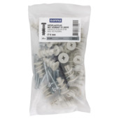 Cheville GAMMA pour plaque de plâtre 6x22 mm + vis PZ 4x40 25 pièces + embout