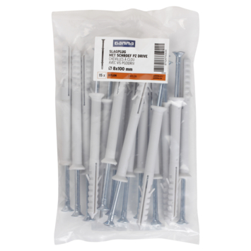 GAMMA slagplug 8x100mm/ 4,8x105mm 15 stuks