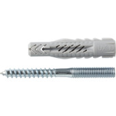 Cheville avec vis à double filetage Fischer 8x80 mm 4 pièces