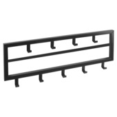 Kapstok Ise 9 haken zwart