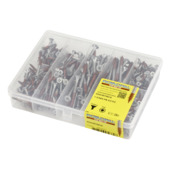 Jeu de vis Rotadrill assorti TF PZ zingué 7 compartiments