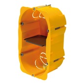 Legrand inbouwdoos holle wand 2-voudig verticaal 57 mm geel