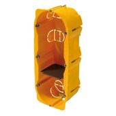 Legrand inbouwdoos holle wand 3-voudig verticaal 57 mm geel