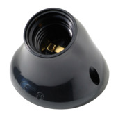 Profile fitting E27 schuin 75 W zwart