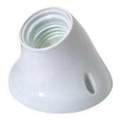 Profile fitting E27 schuin 75 W wit