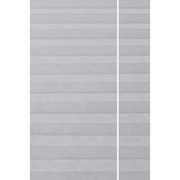 Kleurstaal GAMMA maatwerk dubbel plisségordijn deels verduisterend warm wit (8109)