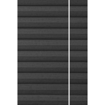 Kleurstaal GAMMA maatwerk dubbel plisségordijn deels verduisterend antraciet (8118)