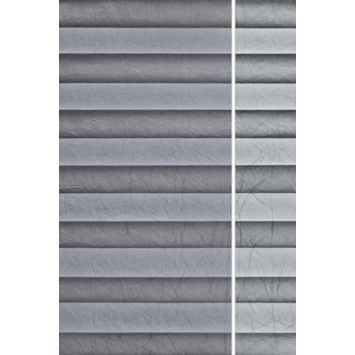 Kleurstaal GAMMA maatwerk enkel plisségordijn deels verduisterend antraciet (7126)