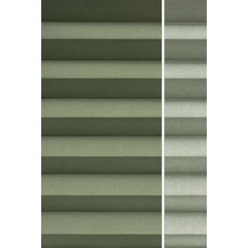 Kleurstaal GAMMA maatwerk enkel plisségordijn deels verduisterend mos (7118)