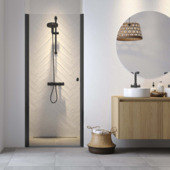 Sealskin draaideur in nis Hooked zwart 90 x 200 cm