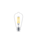 Ampoule Edison LED Philips E27 translucide 60 W blanc chaud dimmable