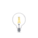 Ampoule globe LED Philips E27 translucide 60 W blanc chaud dimmable