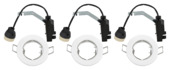 OK inbouwspots set van 3 wit Ø 81mm