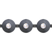 GAMMA LED inbouwspots set van 3x 10 W richtbaar zwart Ø 85 mm