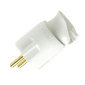 Fiche Legrand avec entrée de câble orientable 16 A blanc