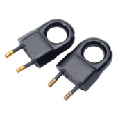 Legrand stekker 2,5 A zwart 2 st