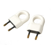 Fiche Legrand 2,5 A blanc 2 pces