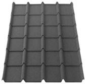 Panneau Aqua-tuile Aquaplan Ebena en métal 113x86 cm anthracite