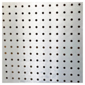 Plaque perforée aluminium brut 500x250x0,8 mm