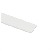 Profiel plat aluminium wit 30x2x1000mm