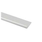 Bord de table aluminium mat argenté 18x1,5x1000 mm