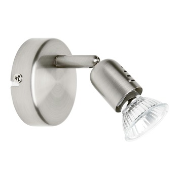 Brilliant Samos wandlamp halogeen met 1 spot GU10 mat chroom 50 W