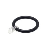 Intensions Classic ring met overklikoog roede 20 mm zwart 6 stuks