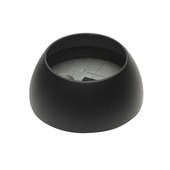 Intensions Natural steun voor roede halfrond 28 mm zwart 2 stuks