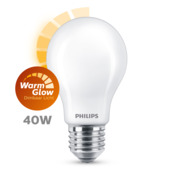 Ampoule poire LED Philips E27 mat 40 W blanc chaud dimmable