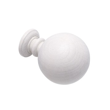 Intensions Natural knop bol met voet kalk wit ø28 mm 1 st