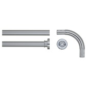 Sealskin douchestang hoek Seallux 90x90 cm chroom