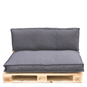 Coussin pour palette Mick anthracite set 2 pièces