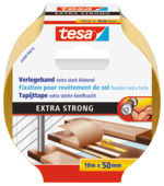 Tesa tapijttape extra sterk 10 m x 50 mm geel