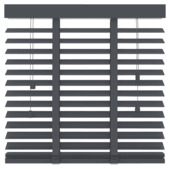 GAMMA houten jaloezie 50 mm antraciet (kleurnr.955) 60x130 cm (bxh)