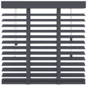 GAMMA houten jaloezie 50 mm antraciet (kleurnr.955) 60x180 cm (bxh)