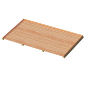 Tuinhuisvloer 2x 3 m²
