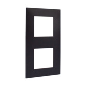 Legrand Valena Next afdekplaat 2-voudig horizontaal/verticaal 71 mm zwart