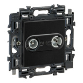 Legrand Valena Next stopcontact TV en FM zwart