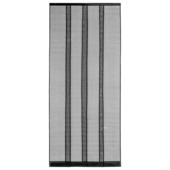 OK moustiquaire de porte à lamelles noir 95x220 cm