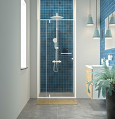 Sealskin draaideur voor nis Contour 100x200 cm helder glas/mat wit